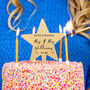 Personalised Surname 'We're Engaged' Cake Topper, thumbnail 3 of 7