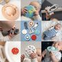 Teether Toys Bath Toys Ultimate New Baby Gift Space Bundle Six Natural Rubber Baby Toys, thumbnail 3 of 12