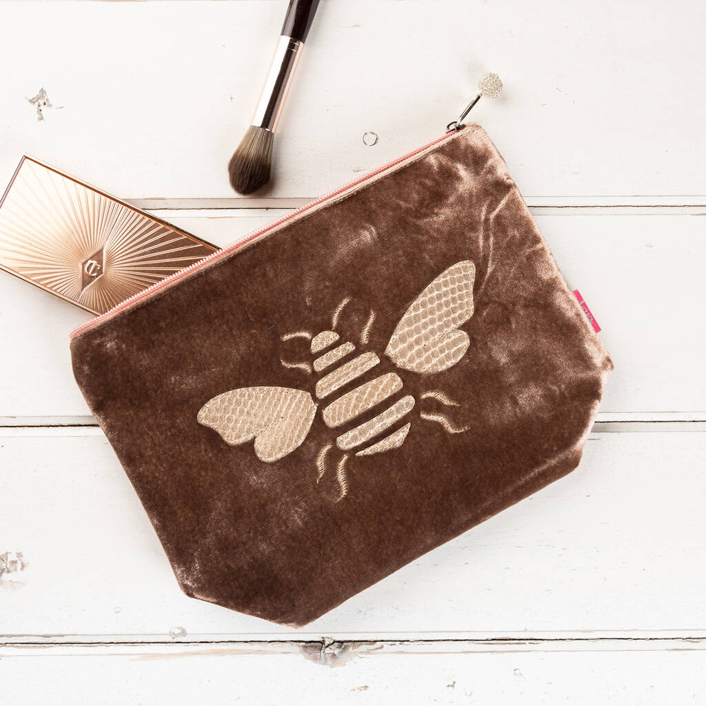 velvet bee make up bag