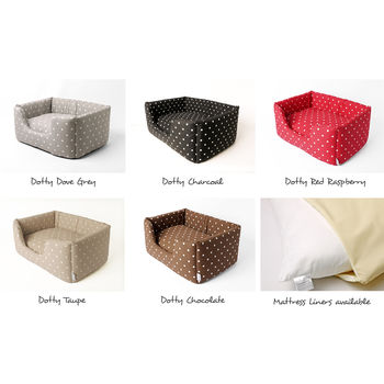 Charley Chau Deep Sided Dog Bed In Cotton, 8 of 8