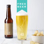 Personalised Name And Age Birthday Beer Glass, thumbnail 1 of 7