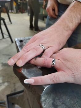 Make Two Hand Forged Wedding Rings At Oldfield Forge, 7 of 12