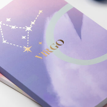Virgo Zodiac A5 Lined Luxury Notebook, 6 of 6