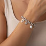 Charm Builder™ Silver Chunky Oval Chain Multi Charm Bracelet, thumbnail 1 of 9