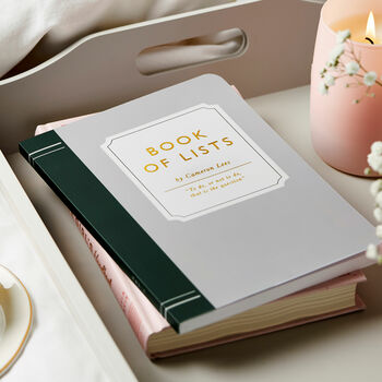 Personalised Book Style Novel Notebook, 2 of 11