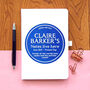 Personalised Blue Plaque Notebook, thumbnail 10 of 10