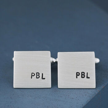 Handmade Sterling Silver Personalised Cufflinks, 12 of 12