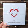Personalised 40th Birthday Card For Mum – Special Elegant Keepsake – Handmade Gift For Mother, Milestone Greeting Card, thumbnail 1 of 4