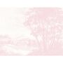 Peaceful Countryside Pink Mural, thumbnail 3 of 4