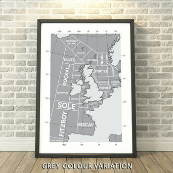 The Shipping Forecast Regions Print, 3 of 8