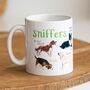 'Sniffers' Ceramic Dog Mug, thumbnail 1 of 7
