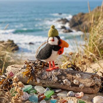 Handmade Felt Paddy The Puffin Decoration, 3 of 3