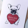Frenchie Kisses Card, thumbnail 2 of 2
