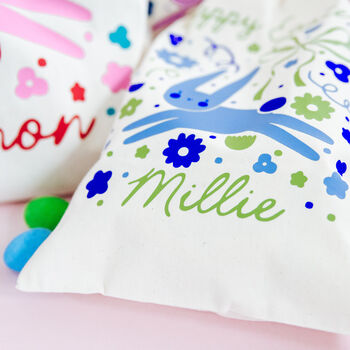 Personalised Happy Easter Bunny Sack, 7 of 8