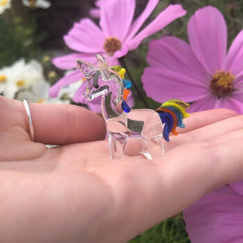 Handblown Glass Unicorn, 4 of 8