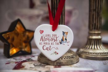 Cat Breed Almost As Much As The Cat Ceramic Heart, 6 of 8