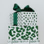 Green Polka Spotty Luxury Wrapping Paper, thumbnail 6 of 6