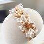 White And Gold Bridal Headband, thumbnail 4 of 5