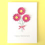 Happy Retirement Paper Daisy Posy Card, thumbnail 1 of 9