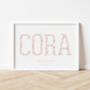 Personalised Name Birth Print, thumbnail 1 of 7