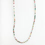Christmas Red And Green Dainty Colourful Beaded Necklace, thumbnail 1 of 3