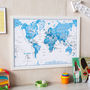 Kids Map Of The World Art Print, thumbnail 1 of 12