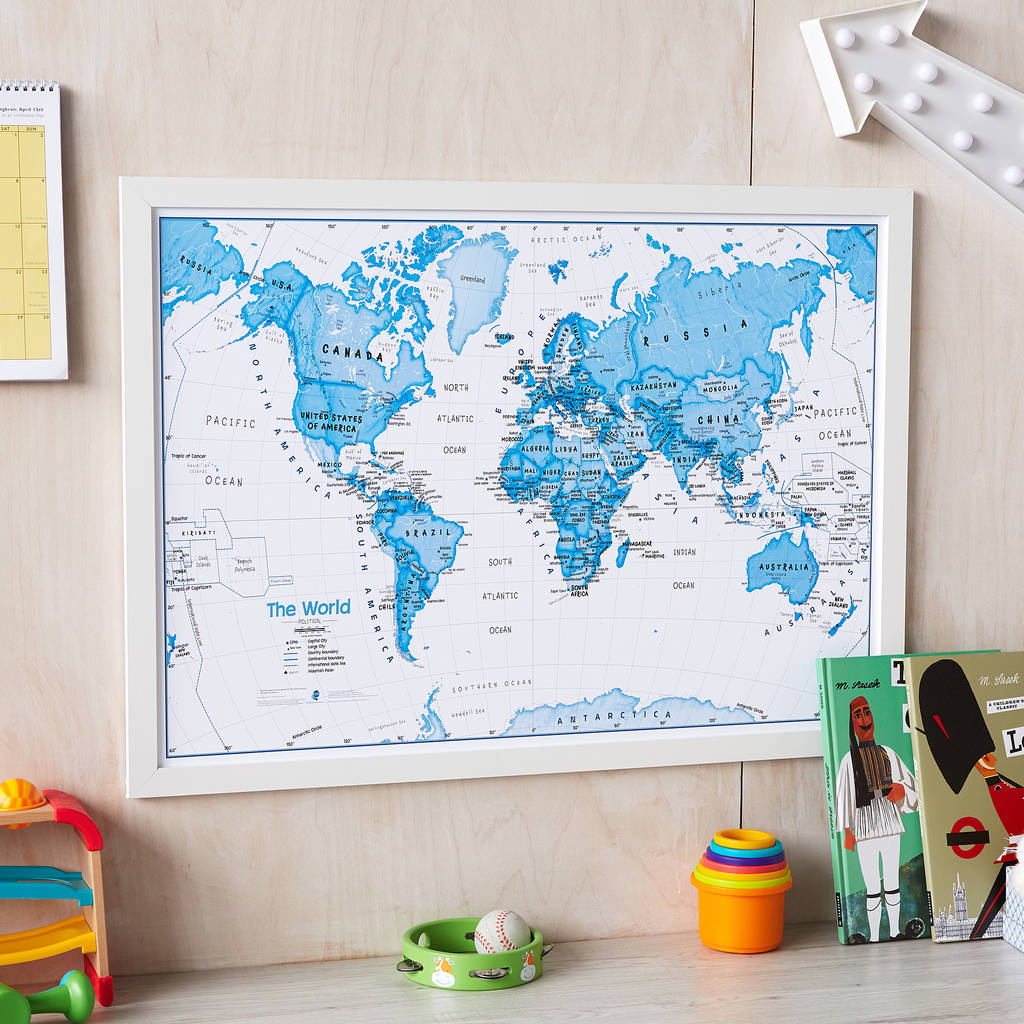 Kids Map Of The World Art Print, 1 of 12