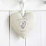 Personalised Hanging Heart Gift For New Baby Girl, thumbnail 7 of 12