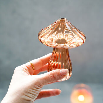 Mushroom Glass Bud Vase, 12 of 12