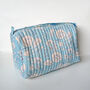 Quilted Block Print Toiletry Bag, Handmade In India, thumbnail 3 of 4