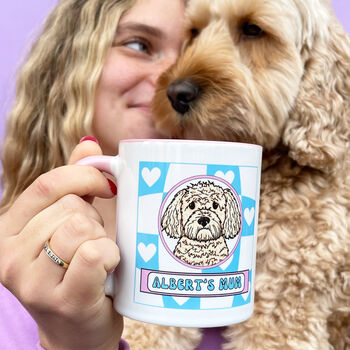 Personalised Dog Lover Dog Mum Check Mug, 5 of 12