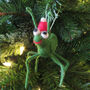 Christmas Cricket Fair Trade Handmade Festive Felt, thumbnail 4 of 4