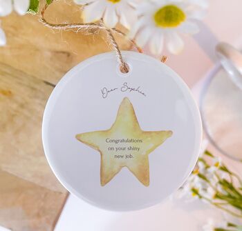 Personalised Shiny New Job Candle Gift, 3 of 10