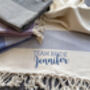 Personalised Sustainable, Beach Towel And Carrier Strap, thumbnail 4 of 11