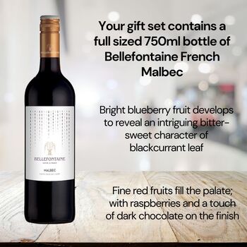 Vino Coco Father's Day Malbec Red Wine And 'Dad's Wine' Slate Coaster Gift Set, 2 of 8