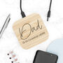 Personalised In Charge Bamboo Wireless Charger, thumbnail 1 of 5