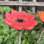 Ceramic Flower Cane Toppers And Bee Bath, thumbnail 10 of 11