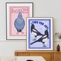 Two For Joy Baby Blue Magpie Art Print, thumbnail 11 of 11