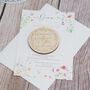 Watercolour Wildflower Wedding Invitation Magnet, thumbnail 1 of 5