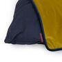 Personalised Pet Bed In Gold And Navy Velvet, thumbnail 7 of 7