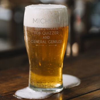 Personalised Pint Glass, 4 of 5