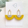 Millie Mustard Polymer Clay Earrings, thumbnail 4 of 6