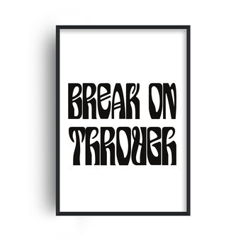 Break On Through Giclée Retro Art Print, 2 of 2