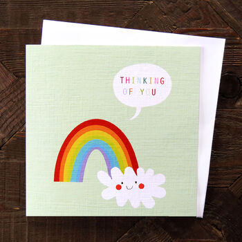 Rainbow Thinking Of You Card, 4 of 5