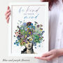 Mindful Floral Quote Print, thumbnail 6 of 11