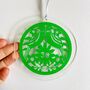 30th Anniversary Glass Hanging Ornament, thumbnail 8 of 11