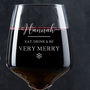 Personalised Funny Christmas Wine Glass, thumbnail 1 of 4