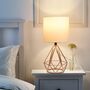 Bedside Desk Table Lamp With Diamond Hollow Base, thumbnail 1 of 7
