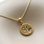 Gold Plated Sterling Silver Tree Necklace, thumbnail 4 of 6