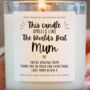 Mum Gift, Smells Like The World's Best Mum Candle, thumbnail 4 of 5